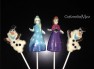 476sp Frosted Princess Frozen Snowman Chocolate Lollipop Mold 476sp Frosted Princess Frozen Snowman Chocolate Lollipop Mold
